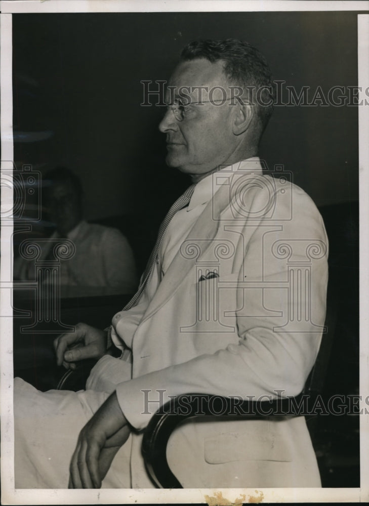 1937 Press Photo Thomas P. Smith Testifies at NLFB Hearing in Washington, D.C.