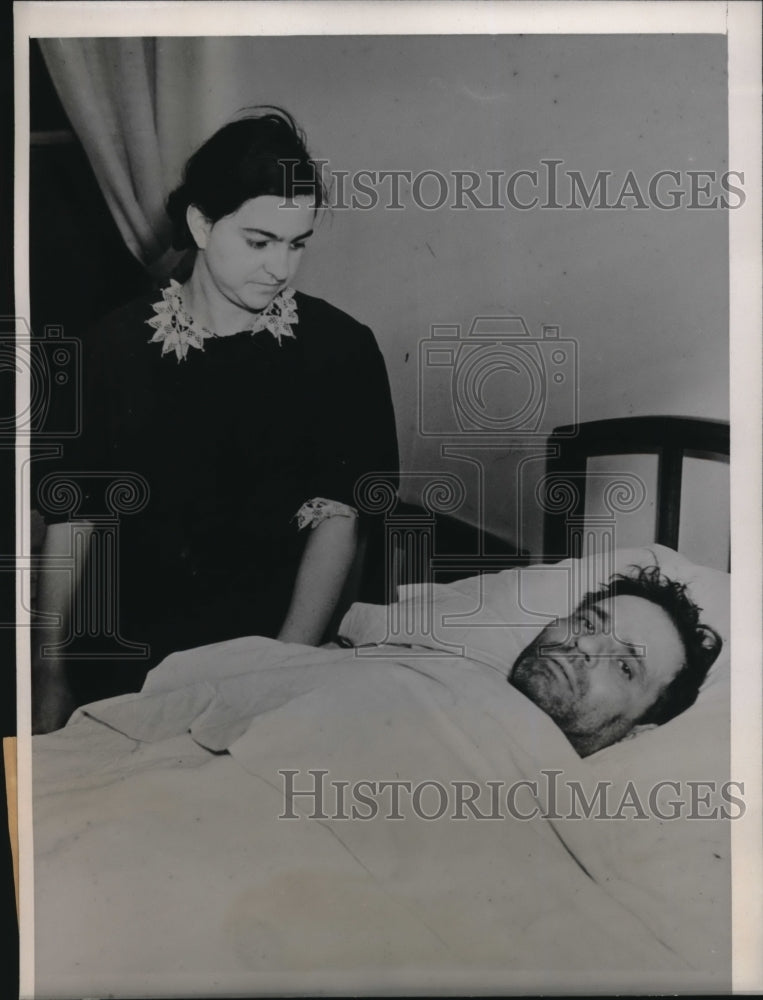 1938 Press Photo Joseph Sannicola and Wife
