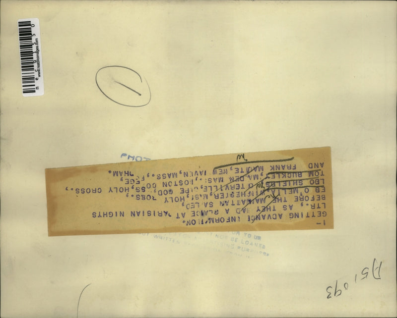 Load image into Gallery viewer, Press Photo Getting advance information before Manhattan Sailed
