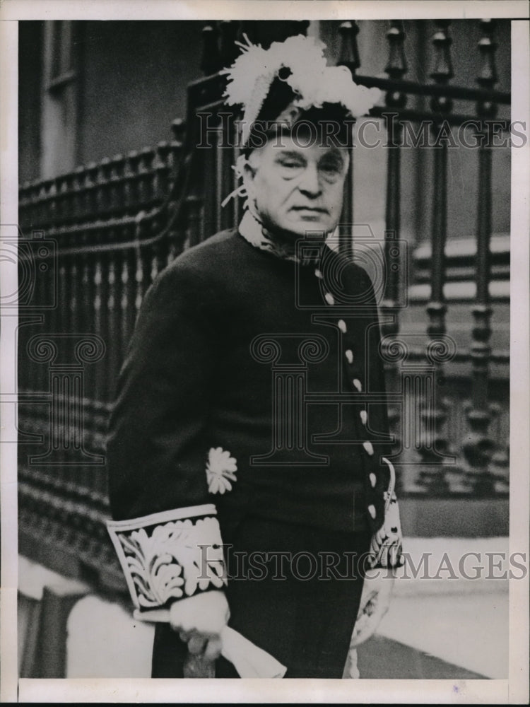 1936 Press Photo Mr Justice Wright Master of teh Rolls Privy Council London