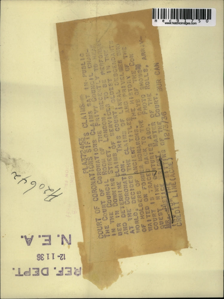 1936 Press Photo Mr Justice Wright Master of teh Rolls Privy Council London