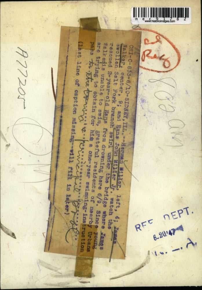 1947 Press Photo Sidney Ill, Herman Miller,James Walker & Hans J Miller Jr