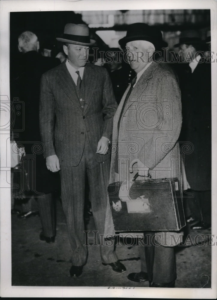 1937 Press Photo Ambassador William Bullitt and Norman Davis in Paris