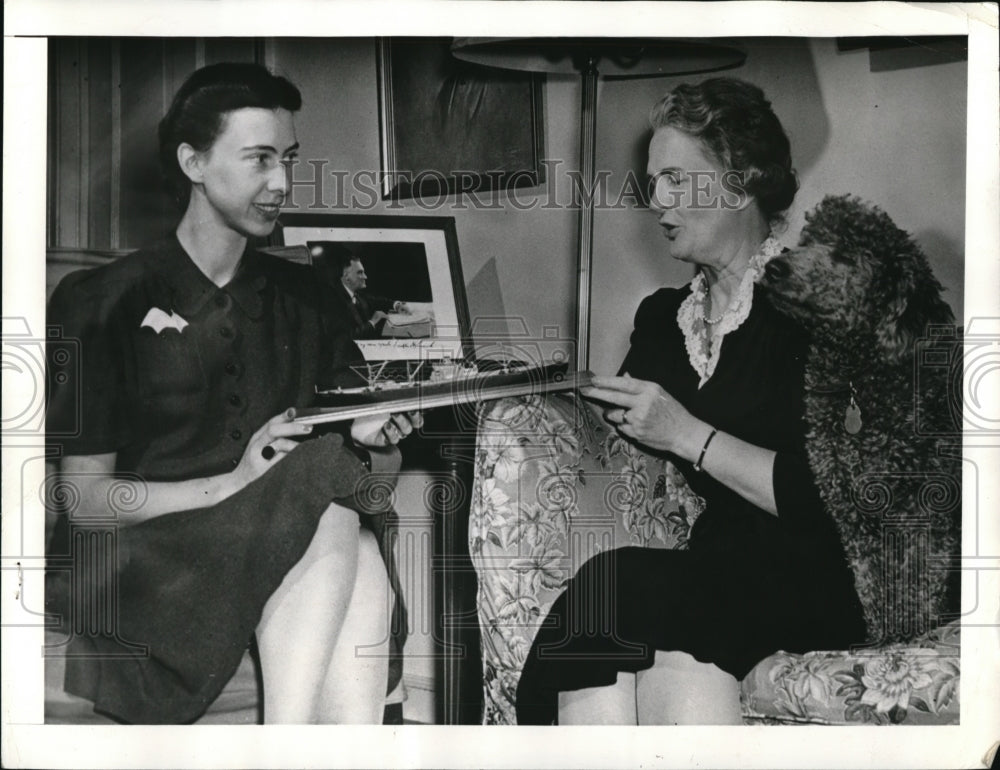 1941 Press Photo Washington DC Mrs Henry Wallace of VIce President