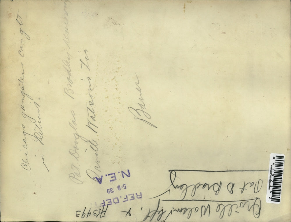 1939 Press Photo Orville Walson & Pat D Bradley Chicago gangster in custody