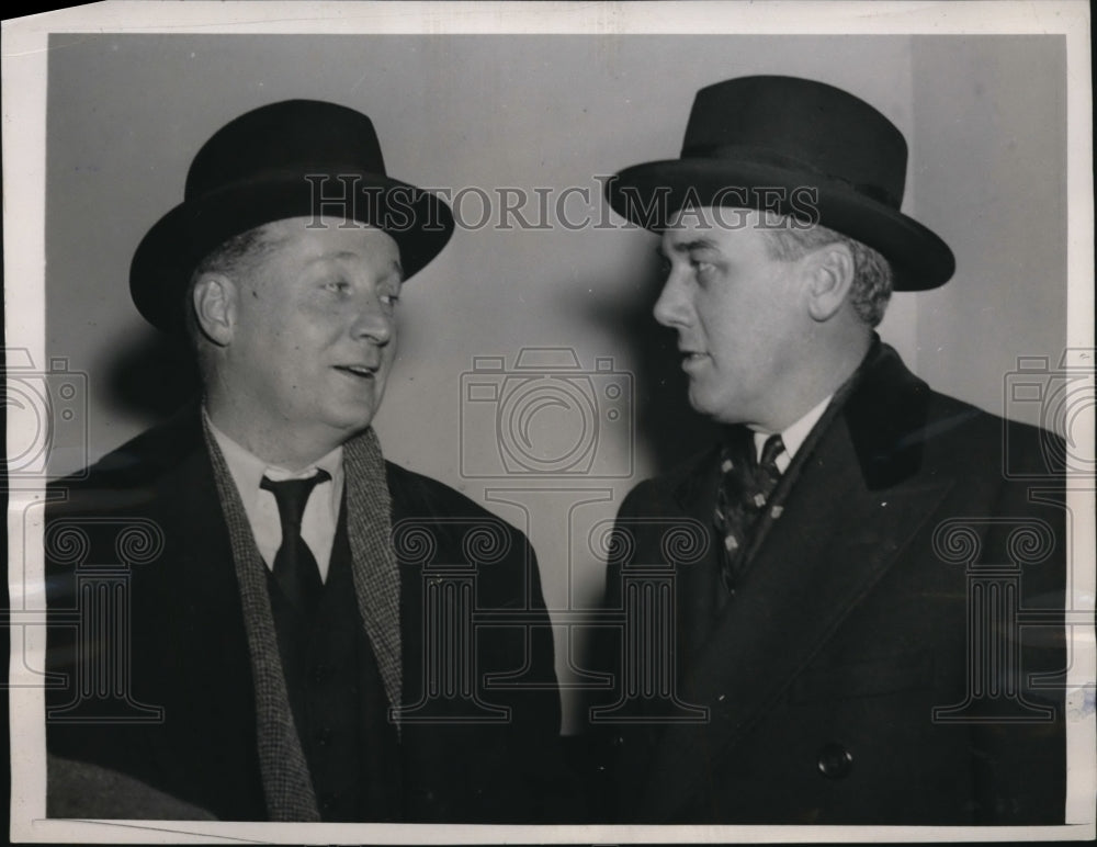 1940 Press Photo Avry Warren of State Department and Walter Flanley in Baltimore