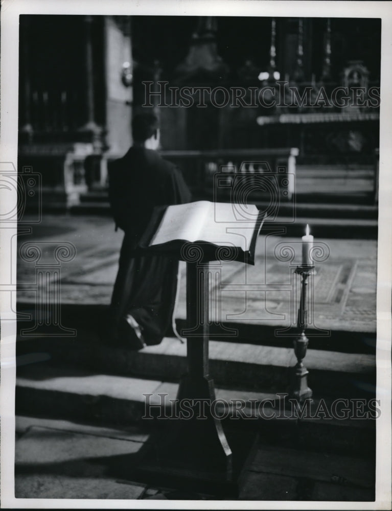1962 Press Photo Rome Italy Coeli Altar of Heaven Church for Easter week