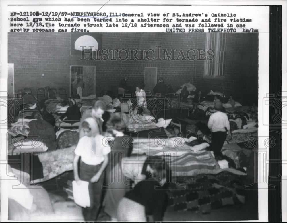 1958 Press Photo General view of St. Andrew's Catholic School