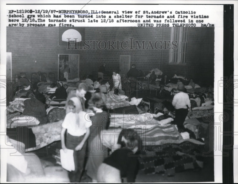 Load image into Gallery viewer, 1958 Press Photo General view of St. Andrew's Catholic School

