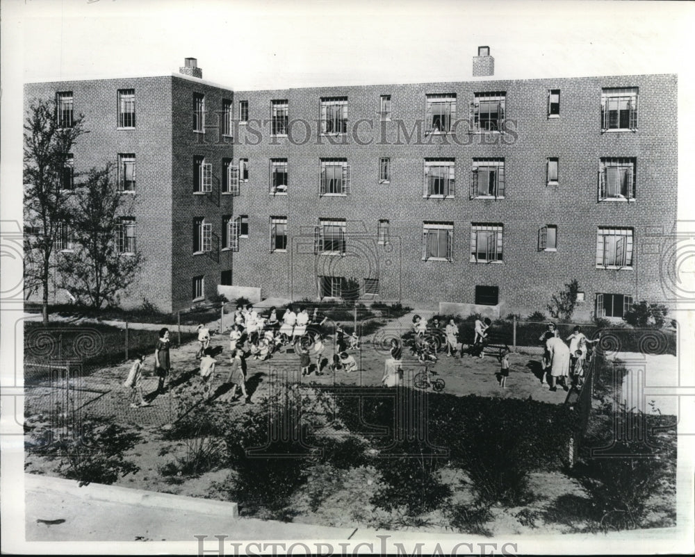 1936 Press Photo A former slum site into Atlanta's Techwood play yards