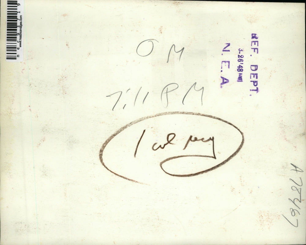 1948 Press Photo Rome Italy Umberto Terracini Communist Pres at Peace Rally