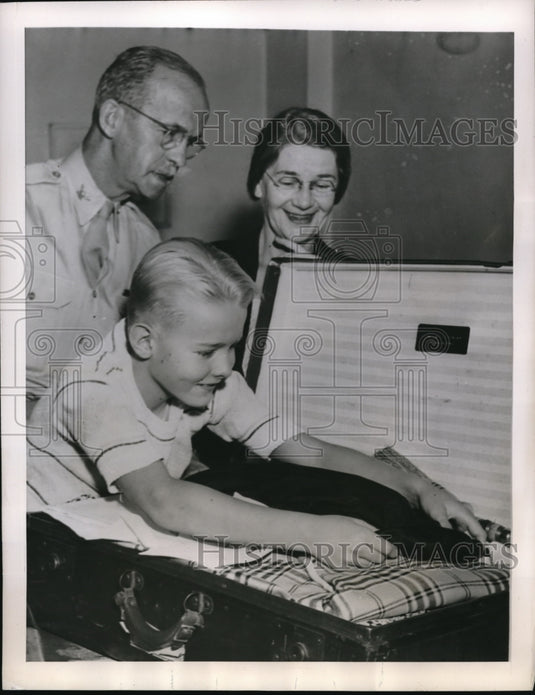 1945 Press Photo Pittsburgh Pennsylvania Rat Deverseux Wake Island Commander