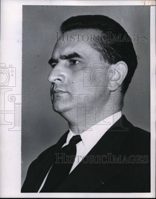 1954 Press Photo Christian Fouchet of France - nec94662