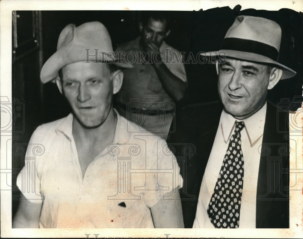 1938 Press Photo Franklin Pierce McCall, kidnapper of James Bailey - nec94727