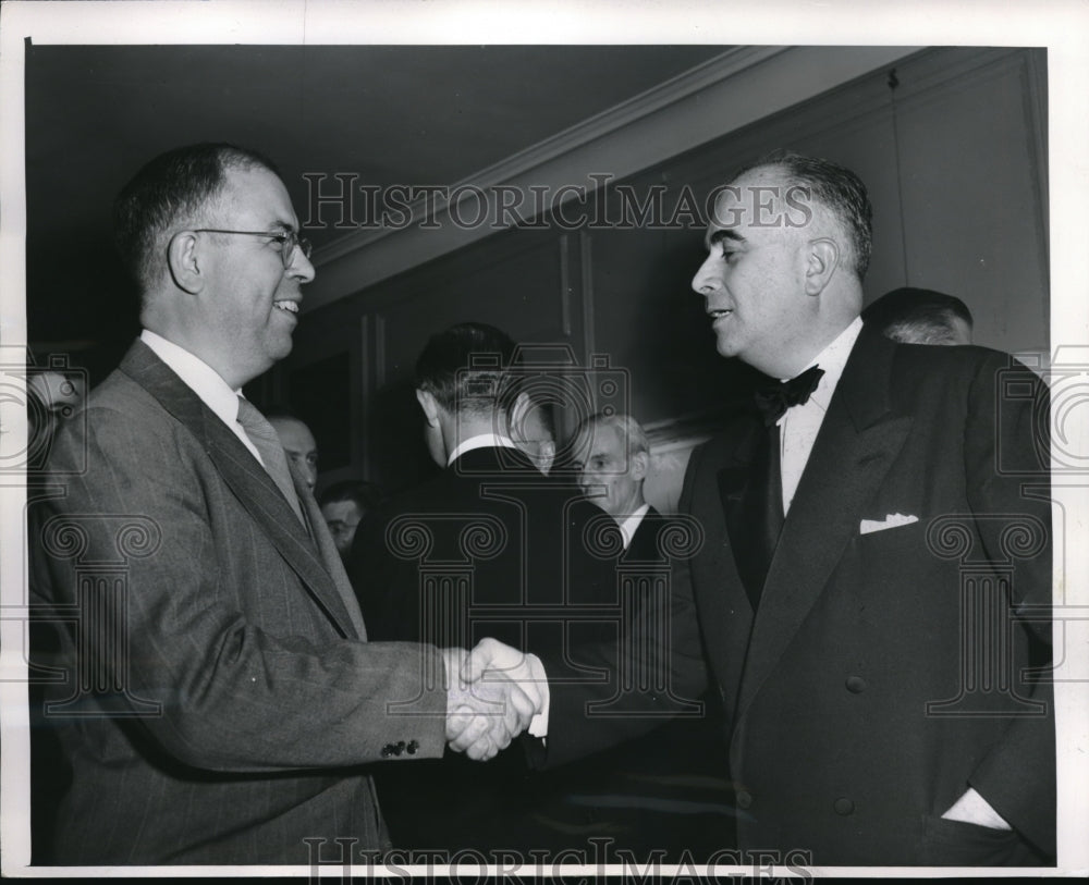 1952 Press Photo Chicago Irv Dilliard Editor St Lousi Post Dispatch, Dr Al Prenz