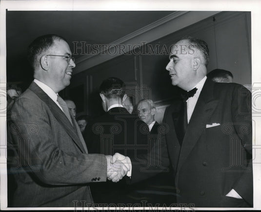 1952 Press Photo Chicago Irv Dilliard Editor St Lousi Post Dispatch, Dr Al Prenz