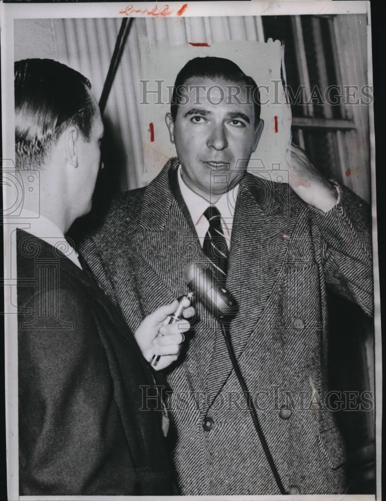 1952 Media Photo Abraham Feinberg Chairman Democratic Party Dinner New York