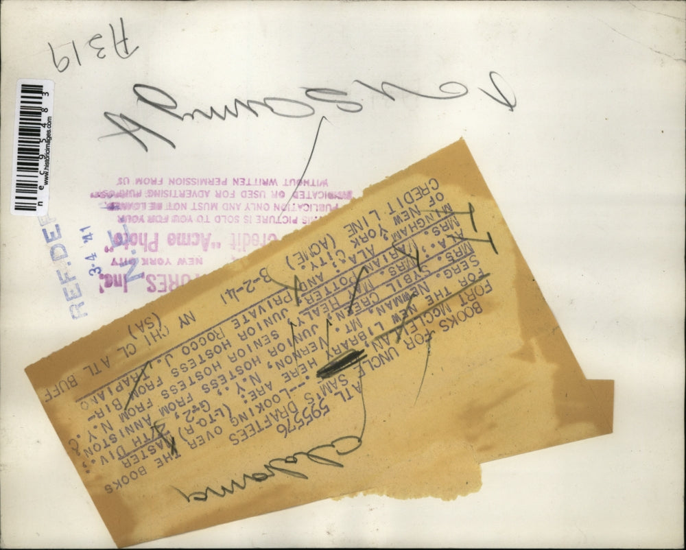 1941 Press Photo Ft McClellan AlaMSgt Newman, Pvt RJ Trapiano, Mrs Green,