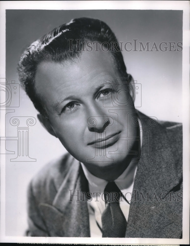 Load image into Gallery viewer, 1954 Press Photo Clifton Fadiman program "What's in a Word" airs on CBS
