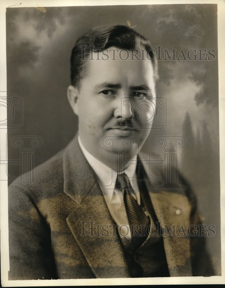 1932 Press Photo R. K. Lee, developer of rubber engine mountings for cars
