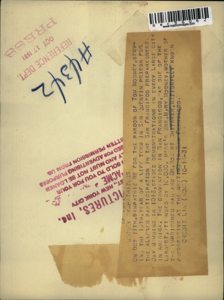 1931 Press Photo Mrs. Mary Mooney and Dr. Robert Whitaker on Oct. 11, 1931