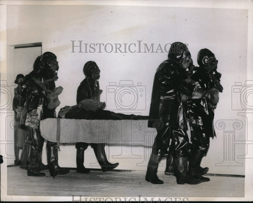 1938 Press Photo Salisbury England air raid precautions demonstrated