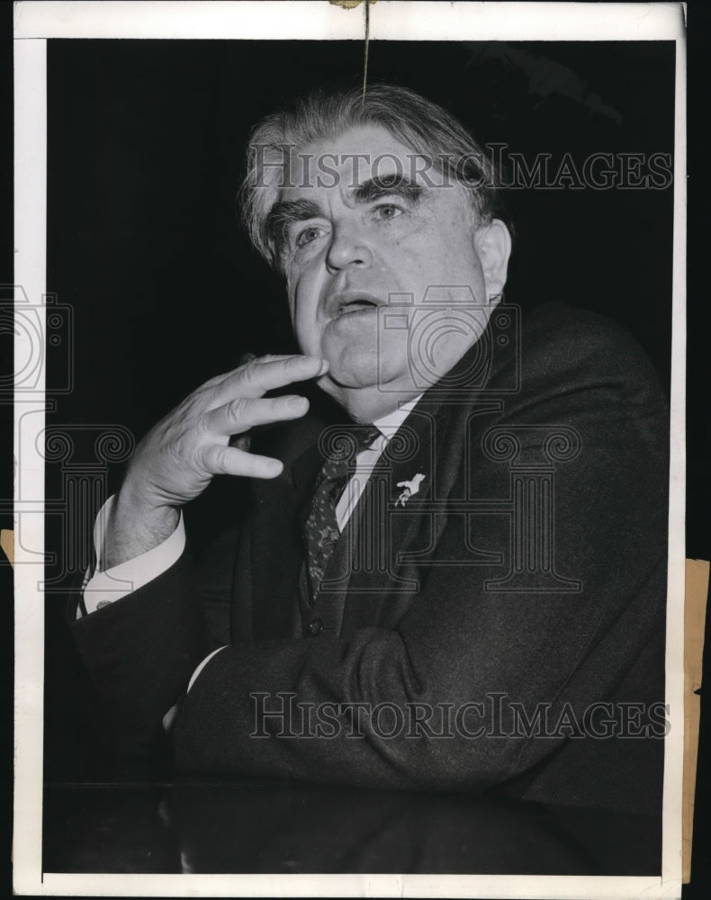 1943 Press Photo John L. Lewis of United Mine Workers Before Truman Committee
