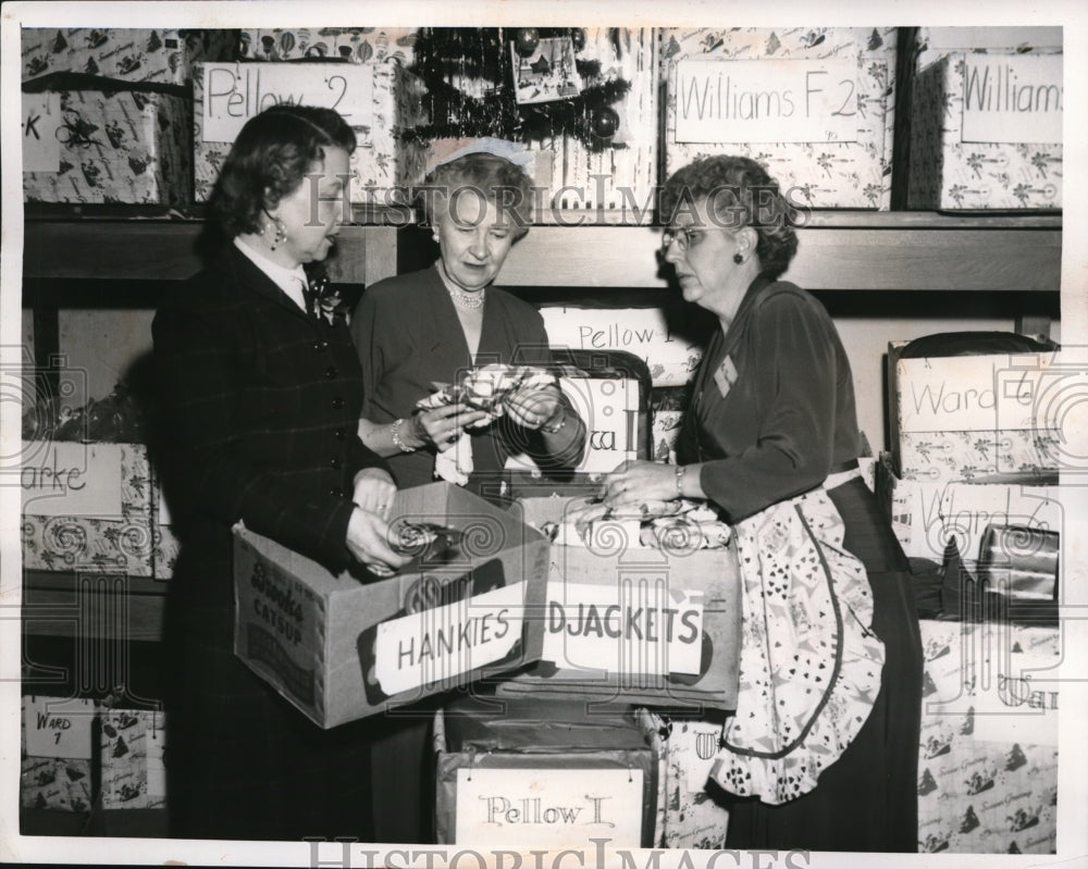 1953 Press Photo Clark Hall Cleveland State Hospital Warren Blodgett - nec96899
