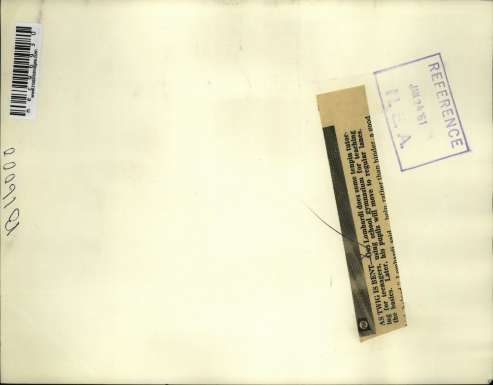 1961 Press Photo Gus Lombardi Champion Bowler