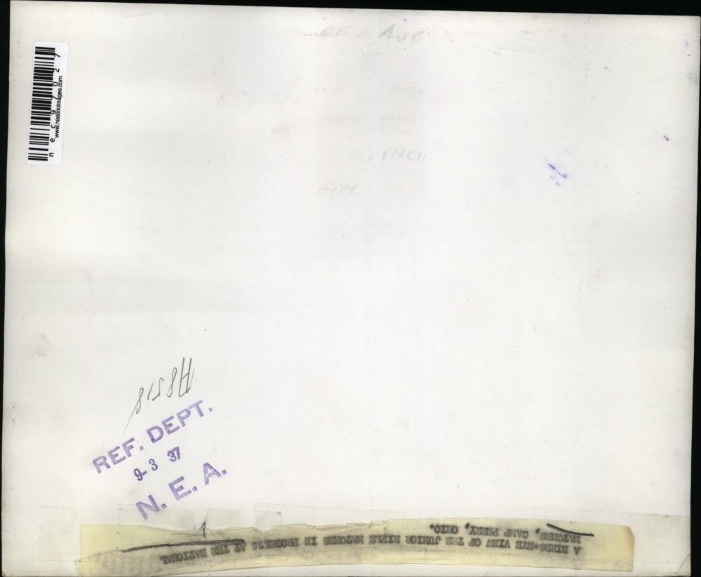 1937 Press Photo Aerial of Junior Rifle Matches at Camp Perry