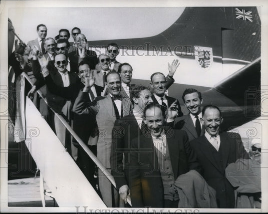 1958 Press Photo An experiment for bald men in Rome