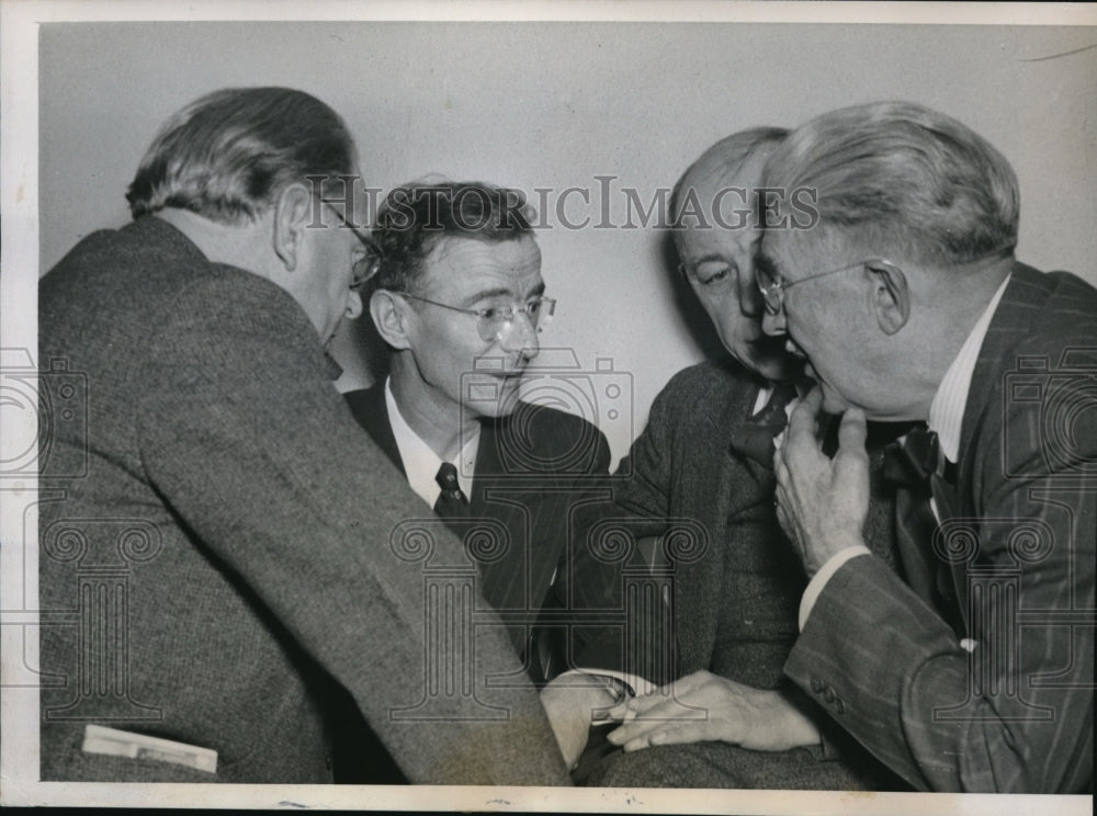 1940 Press Photo B J Brown, B G Rankine, Charles Newell, Paul Chase in Chicago