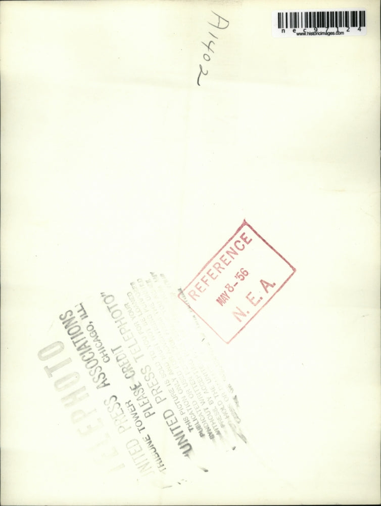 1956 Press Photo Picture of Clip of Movie Used in Trial of Marshall Lumpkin