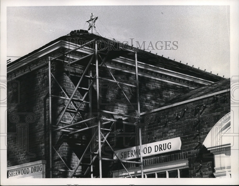 Press Photo Christmas Lights Shown In Shaker Square Sherwood Square
