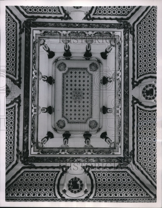1953 Press Photo the top view of the Lancaster House in London- Historic Images