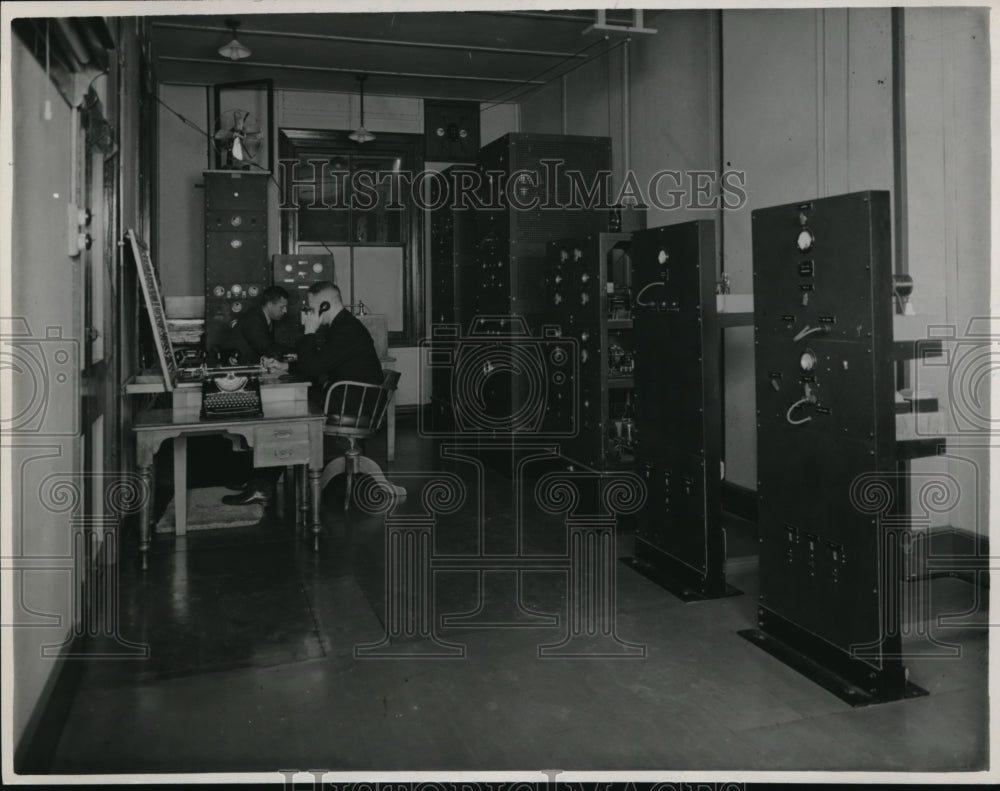 1940 Press Photo Transmitting room of New S Wales Police station