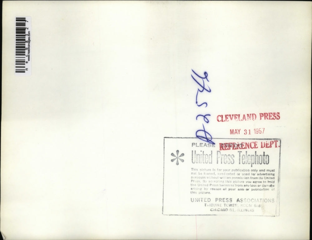 1957 Press Photo North Hollywood Home Damaged When Stinson Aircraft Crashed