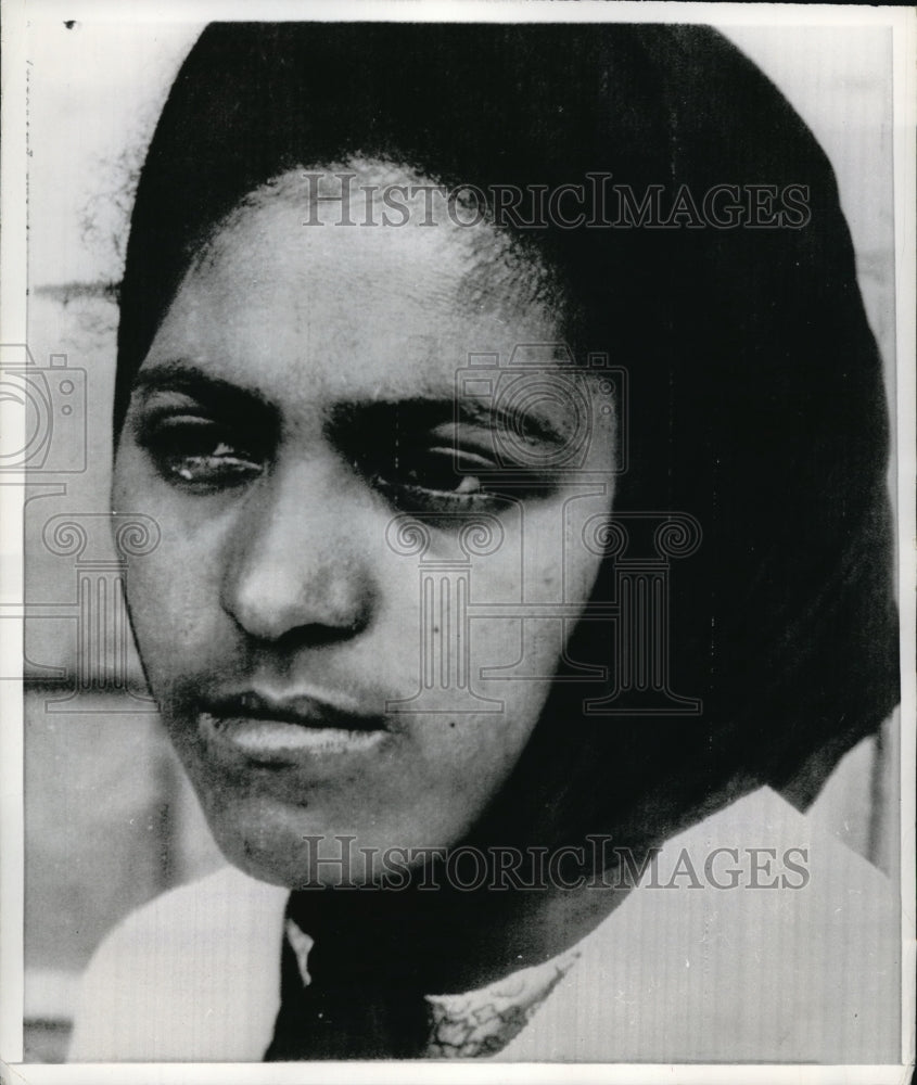 1968 Press Photo Dorothy Haupt, the widow of Clive Haupt, talking to the press.