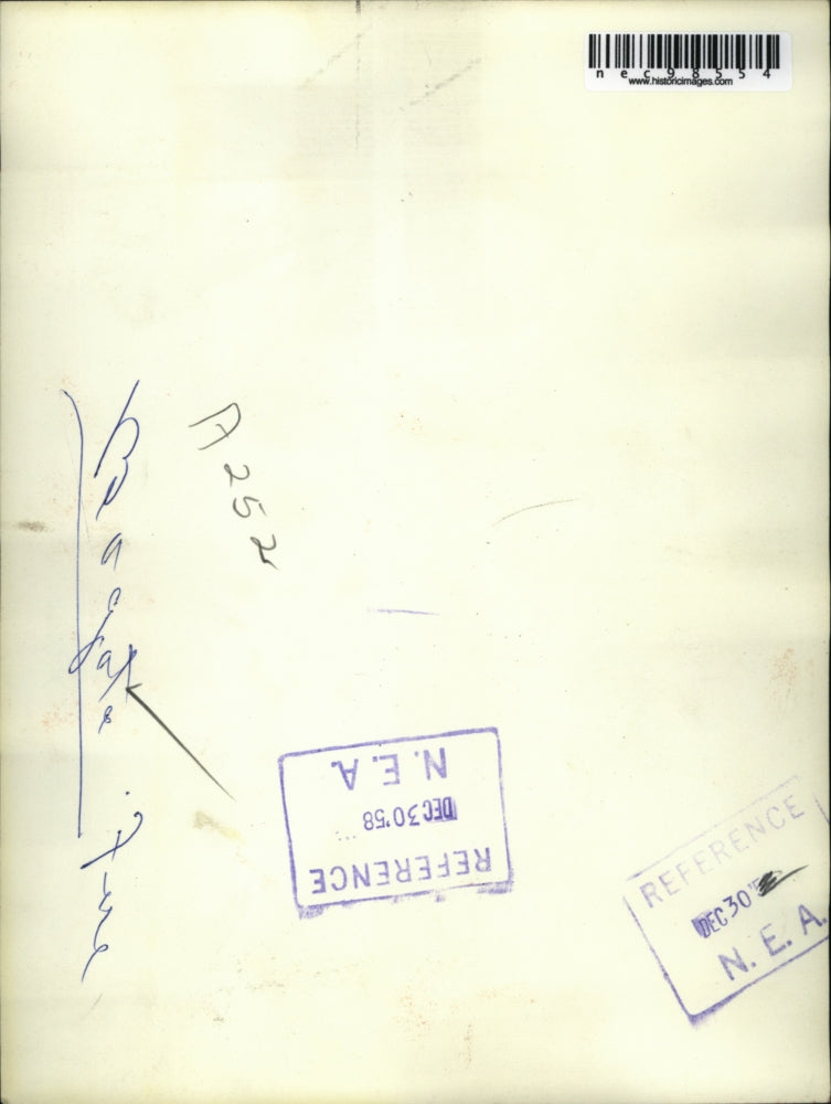 1958 Press Photo Burning Department Store 83 Persons Died & 200 Injured