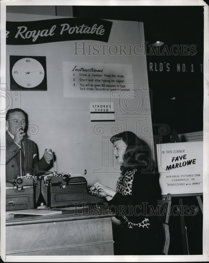 1946 Press Photo Jack Yarmove In Come On Fay Shouts Mallon