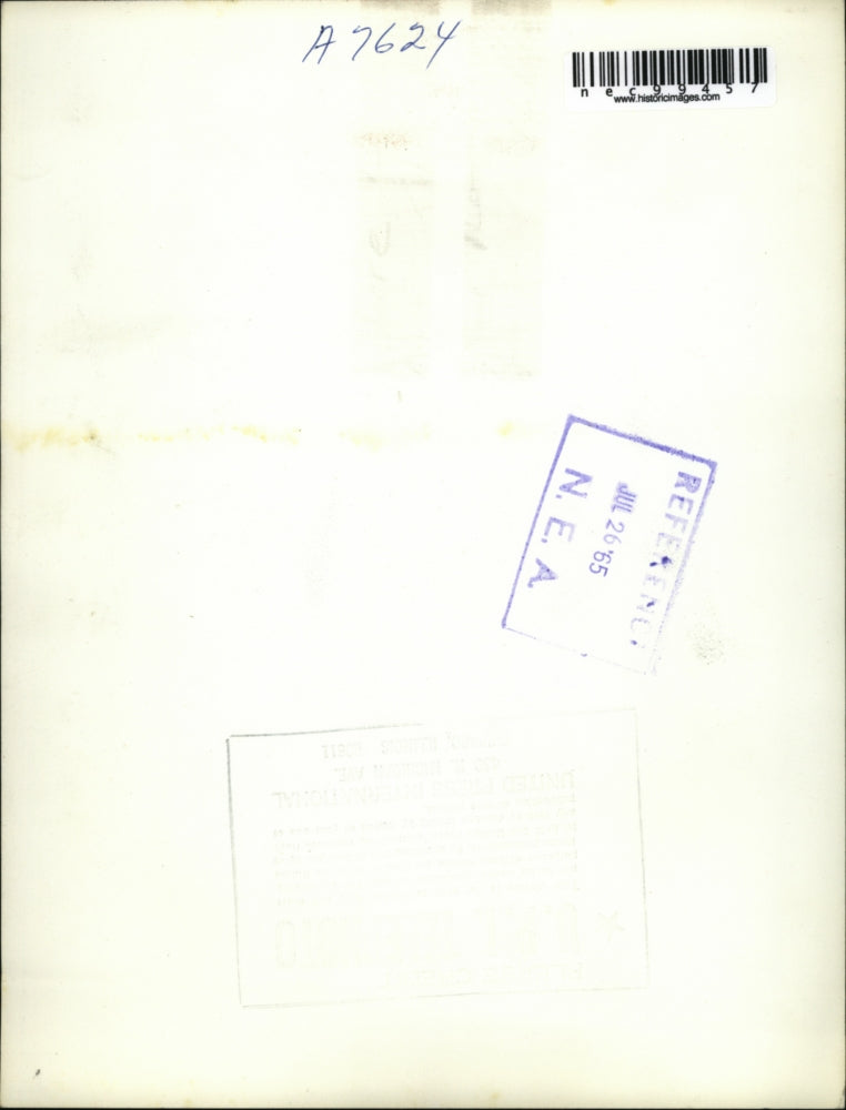 1965 Press Photo Mrs. Ernest Ives and Adlai III at funeral for Adlai Stevenson