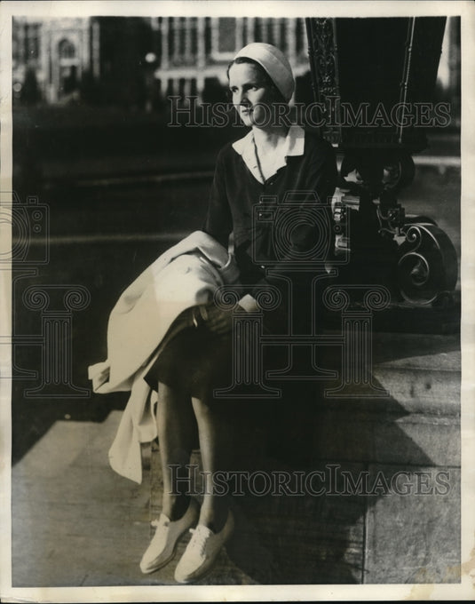 1931 Press Photo Marian Matthews at Univ of Wash library - nec99571