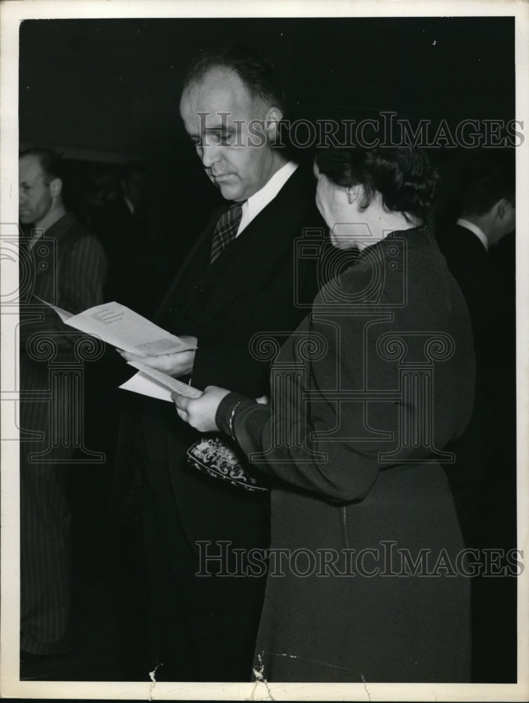 1940 Press Photo Mr. and Mrs. J. Paul Visscher