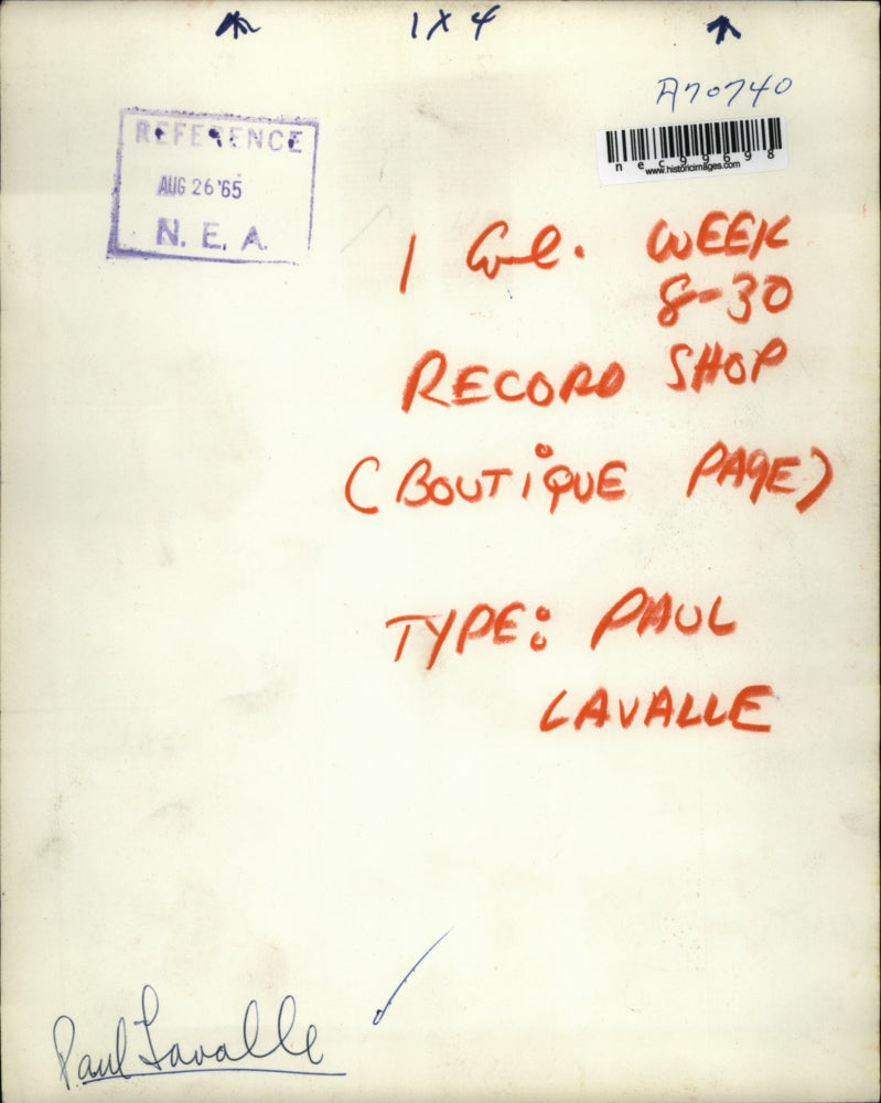 1965 Press Photo The smiles of music to Mr. Paul Lavalle - nec99698