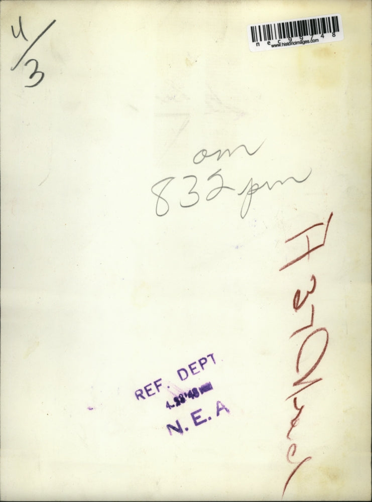 1948 Press Photo A plane crashed in the California homes where many were injured