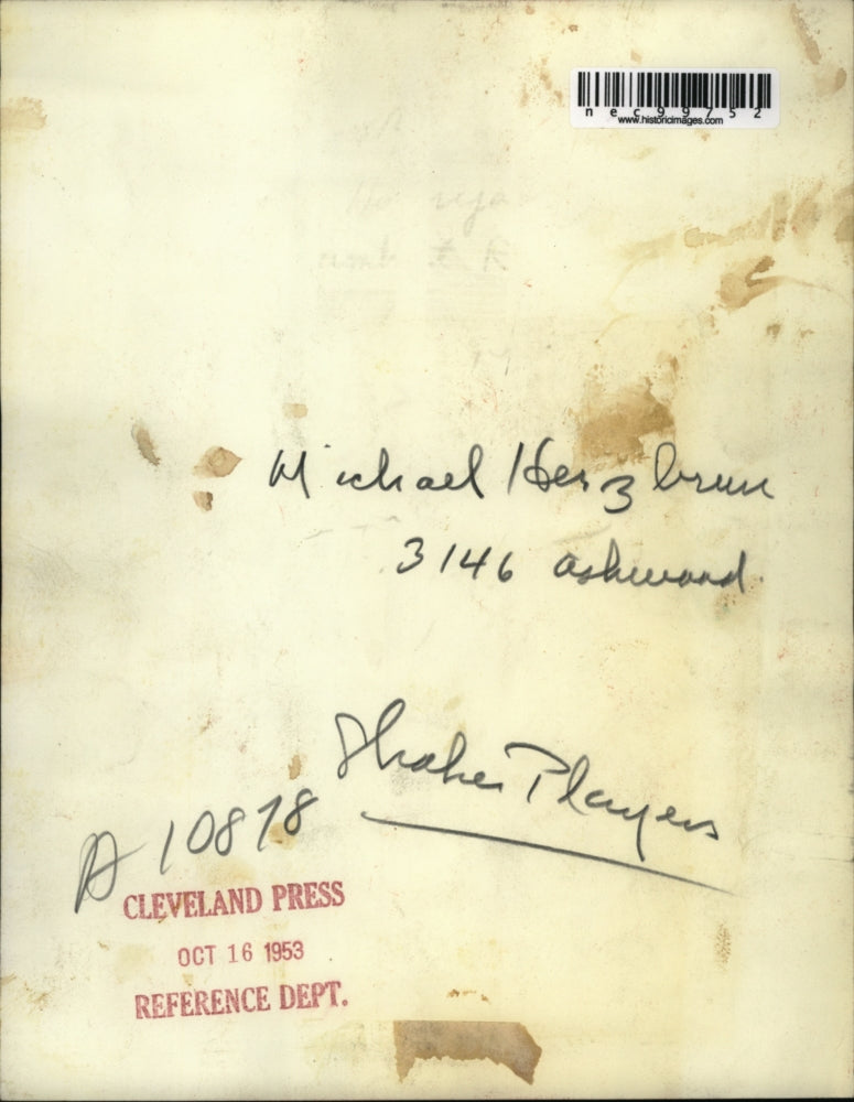 1953 Press Photo Michael Herzbrum of Shaker Players - nec99752