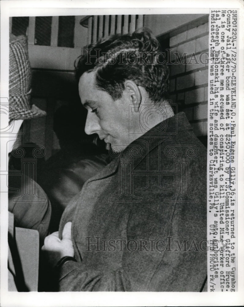 Load image into Gallery viewer, 1970 Press Photo Gilly was one of the accused to conspiracy to kill J. Yablonski
