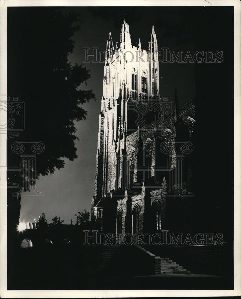 Press Photo University Chapel at Duke Univ in Durham NC