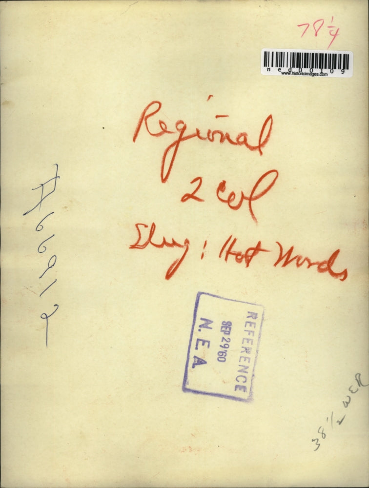 1960 Press Photo UN Sec Gen Dag Hammarskjold & Soviet Valerion Zorin