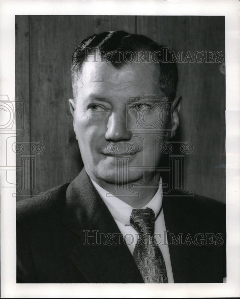1962 Press Photo Jack Hausman Peres of Belding Hausman Fabrics Inc of NYC